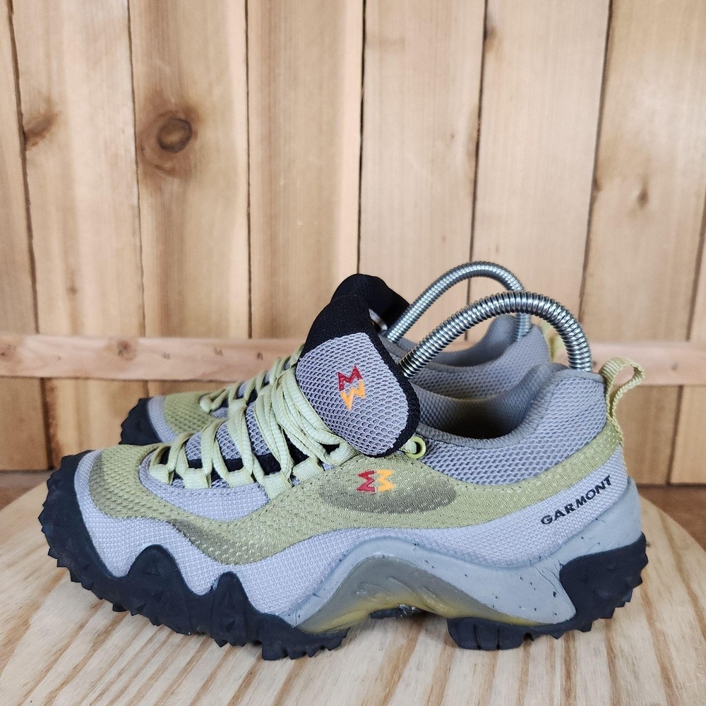 Garmont Nasty Hiking Shoes Womens 6 Green Mesh Trail Running Sneakers Walking